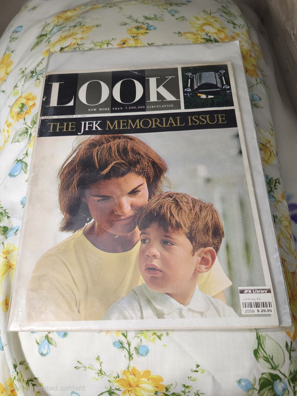 Vintage Nov. 1964 LOOK Magazine from the JFK Library-"The JFK Memorial Issue"